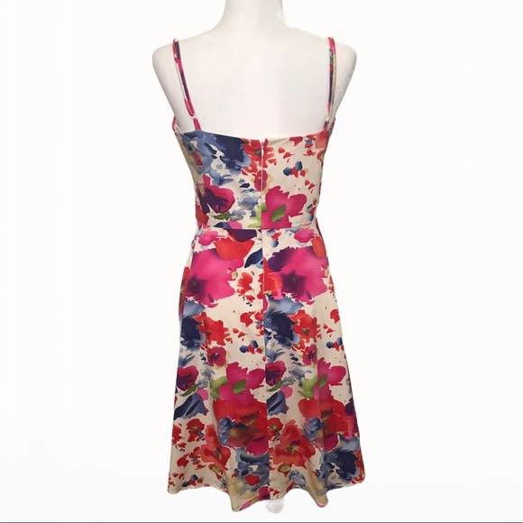 Alyn Paige 97% Cotton Floral Print Dress - 9/10 - Picture 11 of 16